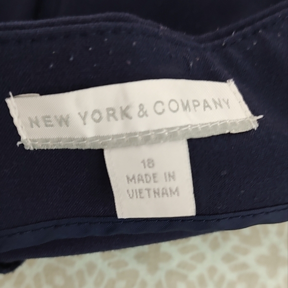 New York & Company Blue Pencil Skirt 18 - Picture 8 of 10